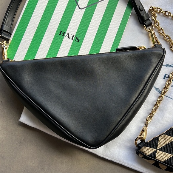 Prada Symbole leather and fabric mini bag - Picture 13 of 17